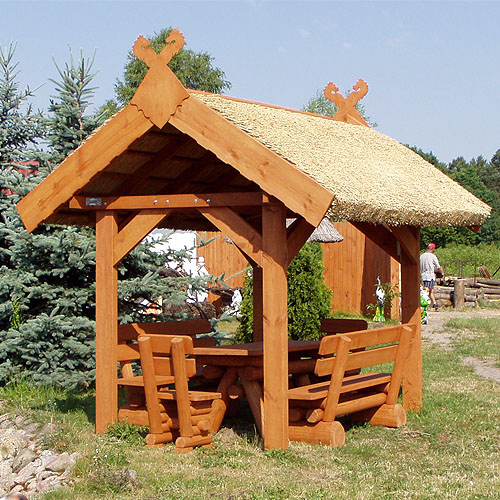 Holzpavillon 320 cm x 215 cm x 290 cm